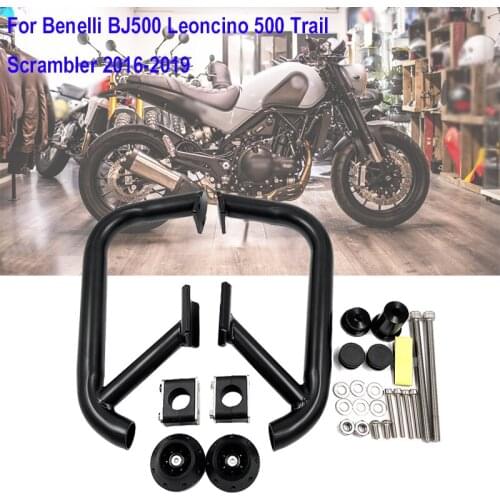 New Motorcycle Crash Bar Frame Bumper Engine Guard Protector For Benelli BJ500 Leoncino 500 Trail Sport 2016 2017 2018 2019 2020
