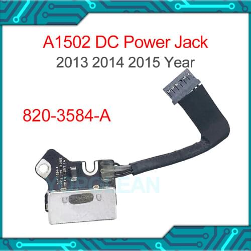 Original For Macbook Pro Retina 13.3" A1502 DC Power Jack Board 820-3584-A 2013 2014 2015 year