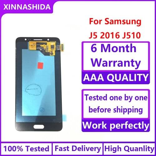 ORIGINAL 5.2'' SUPER AMOLED LCD for SAMSUNG Galaxy J5 2016 Display J510 J510F J510FN J510M Touch Screen Digitizer Assembly
