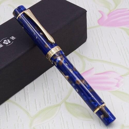LIY (Live In You) Mountain Series Resin Celluloid Fountain Pen Schmidt Fine Nib Converter Awesome Writing Collection-Shuangmu