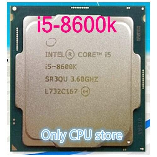 Free shipping INTEL i5-8600k i5 8600k CPU Processor 3.6G CPU 95W LGA 1151 3.6 GHz scrattered pieces