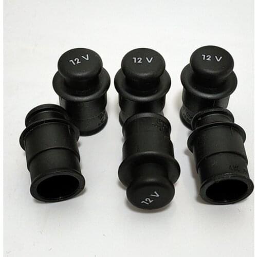 1Pcs Black Cigarette Lighter Mouth Dust Blocking Cap For VW Audi A3 A4 A5 A6 Q3 Q5 RS7 4Kc180919311 Cakmak Decor Car Accessories