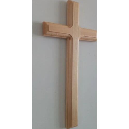 Christian Solid Wood Cross Ornaments Church Supplies 31cm Jesus Catholic Jezus Crucifix Crucifixo Chapelet Catholique Crucifijo