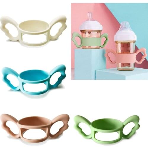 Baby Bottle Handles Safety Silicone Bottle Handles for Hegen Bottle and Other Dia 6-7cm Wide-Neck Bottle