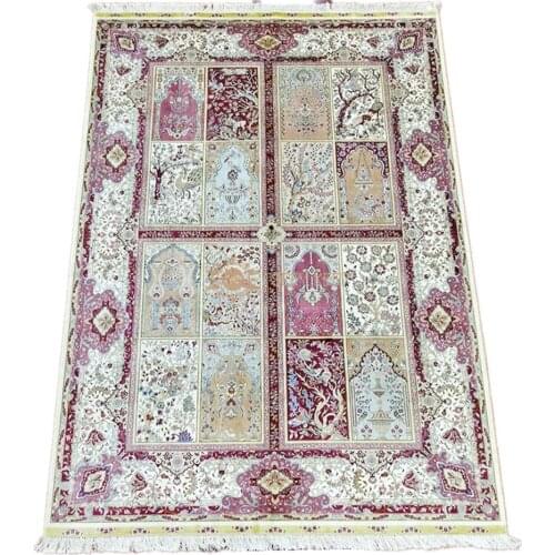 Seeykeep™ 6x9ft Pure Silk Handknotted Oriental Traditional Persian Rug-SK3036123
