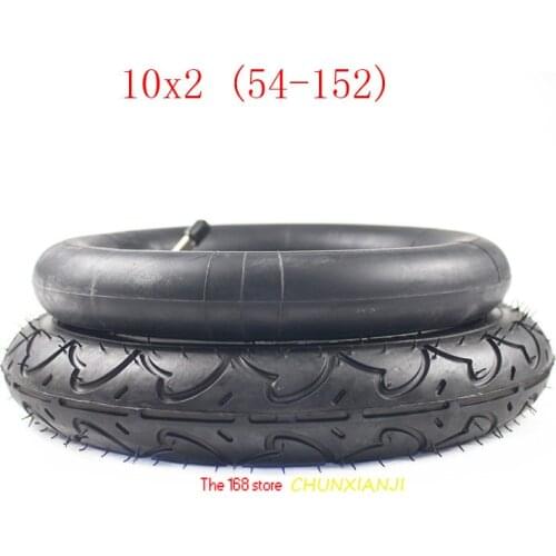 Lightning Shipment 10x2.0(54-152) Baby Trolley Tube Tire 10*2 (54-152) Inner and Outer Tire Electric Scooter Original Tyre