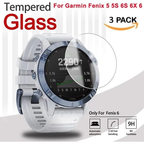 3Pcs 9H Premium Tempered Glass For Garmin Fenix 5X 5 5s Plus 6S 6X 6 Pro Smartwatch Screen Protector Film Accessories