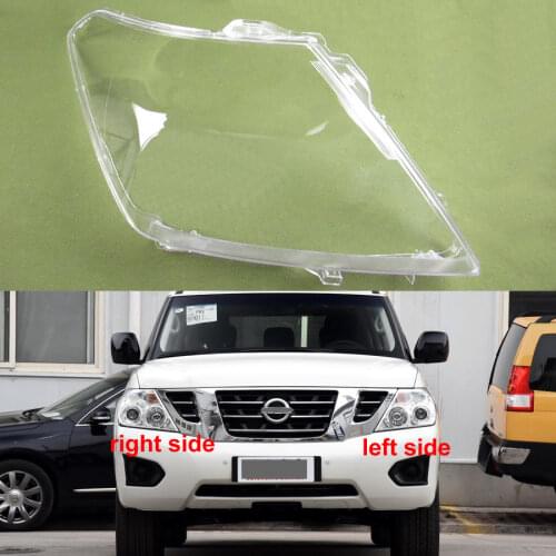 For Nissan Patrol 2012 2013 2014 2015 2016 2017 2018 Headlights Shell Mask Transparent Cover Lampshdade Headlamp Shell