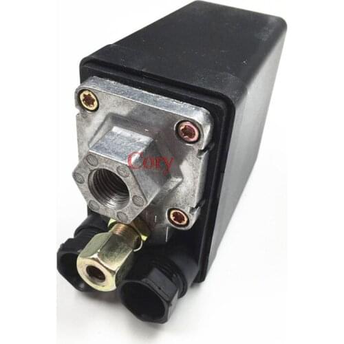 1PC 1 Port 4 Port Factory Supplied 240V 15A 175PSI Air Compressor Pressure Control Switch Valve Plastic Shell