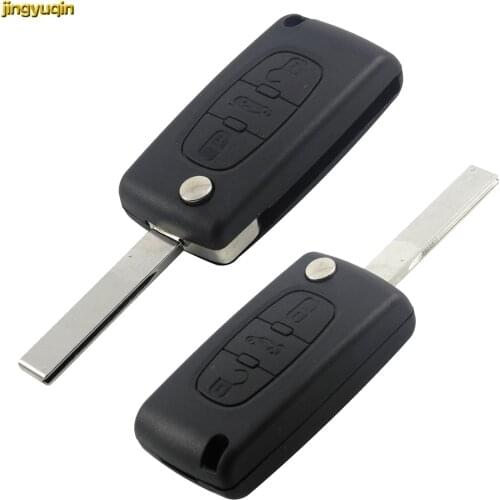3 BTNS HCA/VA2 Blade Remote Folding Key Case Shell for Peugeot 107 207 307 307S 308 407 607 807 Citroen C2 C3 C4 C5 C6 C8 Xsara