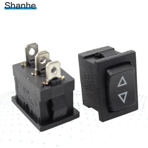 5pcs mini rocker switch,momentary 3pins rocker switch (ON)-OFF-(ON) spring return