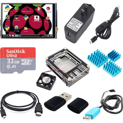 Keywish Diy Electronic Component Base Starter Kit for Raspberry Pi 4B with 16G SD Card, Type C power Cord Educational Gift