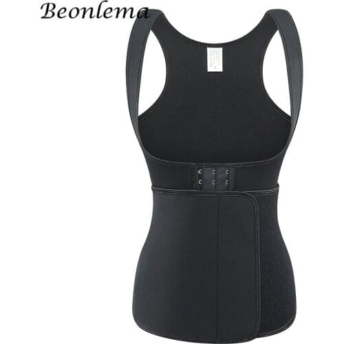 Beonlema Neoprene Body Shaper Women Slimming Shapewear Girdle Modeling Straps Sweat Vest Plus Size 6XL Underbust Tops Clothes