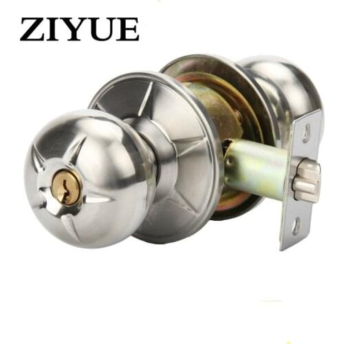 Free Shipping The Indoor Door Knob Lock Bedroom Bathroom Door General Wuxing Stainless Steel Ball Copper Lock Core