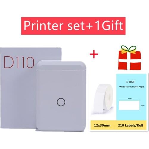 NIIMBOT D110 Wireless Portable Pocket Label Printer Bluetooth Thermal Label Printer Fast Printing Use For Home Comercial Kitchen
