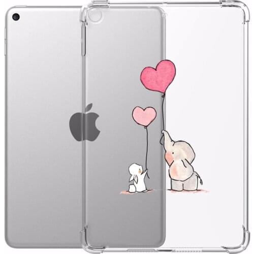 Cartoon Elephant for ipad Case Air 4 7th 8th Generation 11 Pro 2020 9.7 Mini 5 Clear Anti-fall PC Cover 10.5 Pro 12.9 2018 Air 3