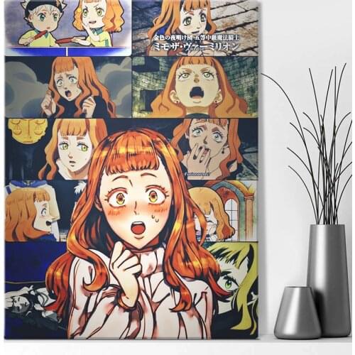Black Clover Mimosa Vermilion Anime Home Decor Canvas Painting Wall Pictures Living Room Decoration Art Posters Prints