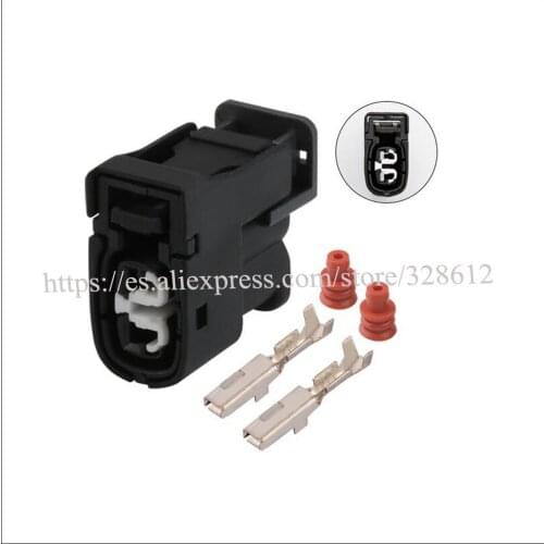 DJ70280Y-2.2-21 car wire female cable Waterproof sheath 2 pin connector automotive Plug socket include terminal and seal