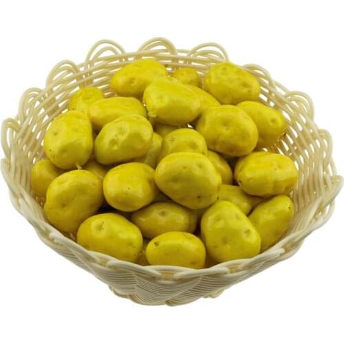 Gresorth 30 PCS MINI Size Artificial Potato Fake Potatoes Home Kitchen Decoration