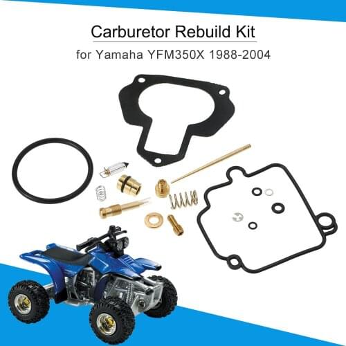 Carburetor for Yamaha Moto 4 Warrior 350 YFM350 and Carburetor Repair Kit Carb Rebuild Kit for Yamaha Warrior 350 YFM350X