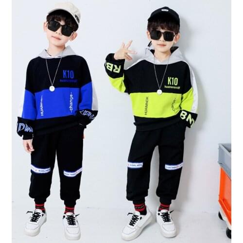 Boys Clothes Set Sweatshirt Pants 2Pcs Kids Tracksuit Spring Autumn Sports Suit Boys Outfits Children Clothing 8 10 12 14 Yrs