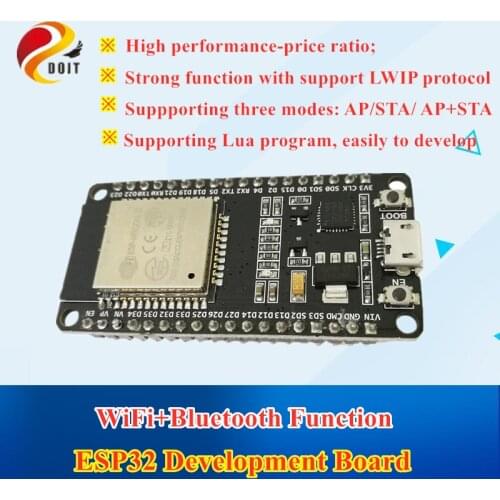 DOIT ESP32 Development Board WiFi+Bluetooth esp32s similar to esp8266 diy iot rc toy kit speaker