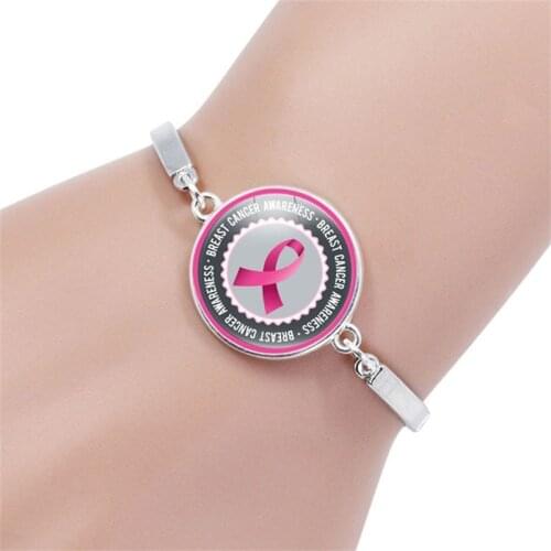 Trendy Pink Robbin Breast Cancer Bracelet jewelry Multi Cancer Awareness Bracelets