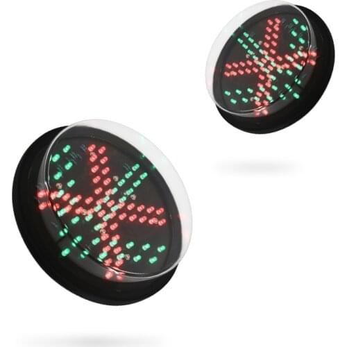 8inch Red Cross Green Arrow Traffic Signal Led Light Core For Toll Gate