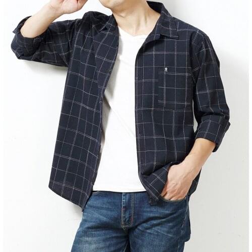 Big Size Men Clothing 5XL 6XL 7XL King Mens Classic Plaid Dress Shirt Casual Big Tall Oversize Male Long Sleeve Plus Size 2020