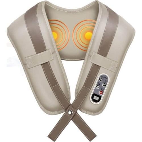 Portable Massage Shawl Pillow Electric Knocks Cervical Shiatsu Back Shoulder and Smart Anti Cellulite Neck Massager Office Home