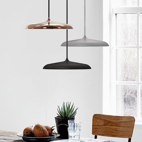 Nordic Chandelier Modern Pendant Light Danish Bar Table Lamp LED Creative Flying Saucer Restaurant Dining Kitchen Hanging Lamp