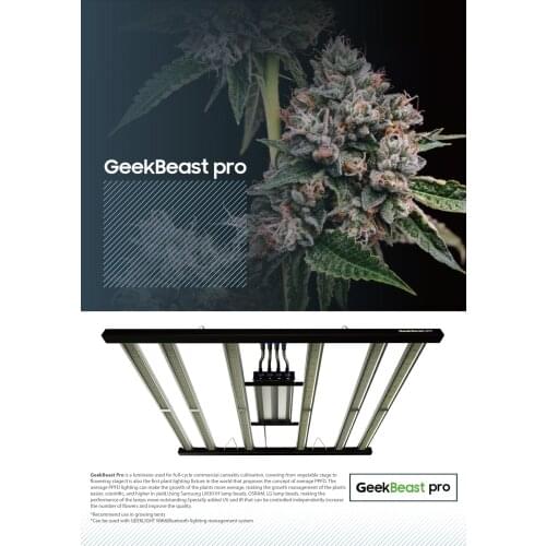 Geekbeast Pro 630W high average PPFD 2.78umol/j full spectrum lm301h led grow light for indoor plants