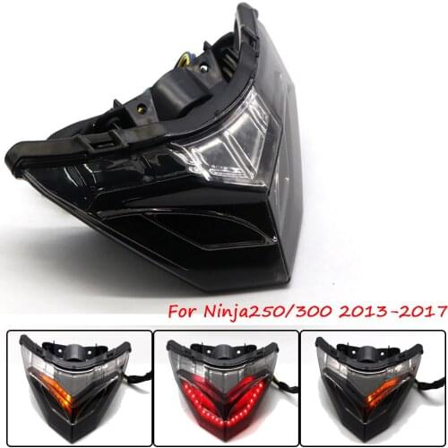 Motorcycle LED Brake Light TailLight Integrated Turn Signal Light Indicator For Kawasaki Ninja250/300 Ninja 250 300 2013-2017