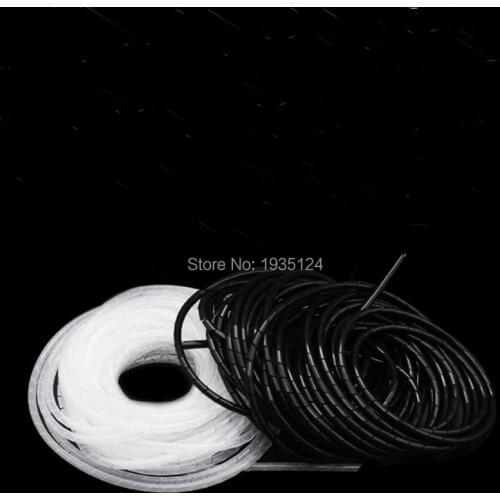SWB-06 dia 6mm 15M Cable casing Cable Sleeves Winding pipe spiral wraping bands Free Shipping