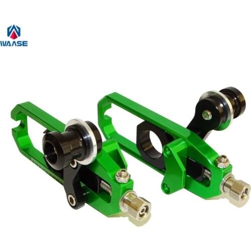 Waase For Kawasaki Ninja ZX-10R ZX10R 2011 2012 2013 2014 2015 Left & Right Chain Adjusters with Spool Tensioners Catena