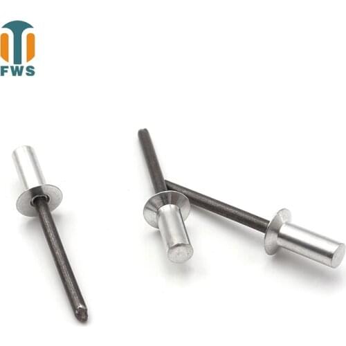 10PCS M4 M5 Aluminum steel countersunk head closed type Mandrel Blind Rivet Nail Pop Rivets for Furniture Car Aircraft