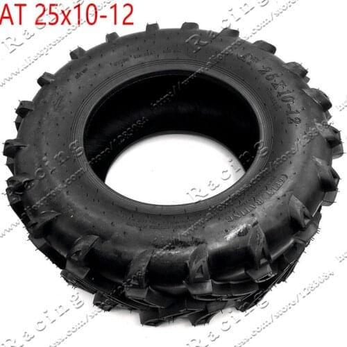 12 inch ATV Tyre AT 25X10-12 Tire four wheel vehcile off road motorcycle For Chinese 150cc 200cc 250cc Big ATV Wheels Rims