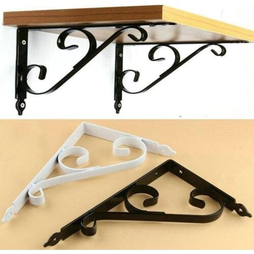 2pcs Triangular Shelf Brackets 25 x 16cm Creative fixed shelf support tripod No falling paint, no rust heavy bearing