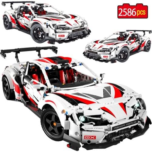 2586pcs City Technical Racing Car Model Building Blocks Competition Speed Sports Vehicle Supercar Bricks Toys For Kids Gifts