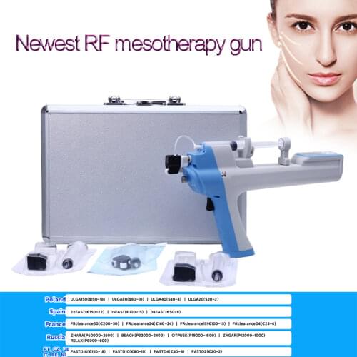 Newest Fine line removal RF vanadium titanium mesotherapy machine with filters no-needle meso injector gun skin Import beauty