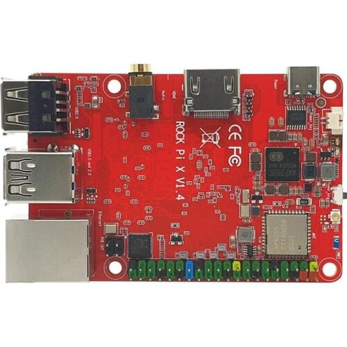 ROCK PI X Model B 2G 16G/4G 32G/4G 64G/4G 128G with Intel Atom x5-Z8350 Cherry Trail LPDDR3 64bits Quad Core X86 Processor