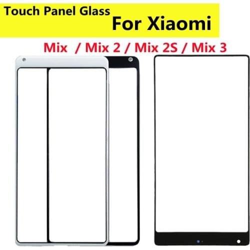 For XiaoMi Mi Mix Mix 2 3 Mix 2S Touch Screen Front Outer Screen touch Panel Glass Parts Repair Replacement for xiaomi mix 2 2s