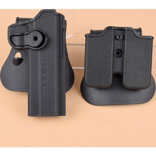 IMI Tactical Gun Holster for Colt 1911 Airsoft Pistol Holster Gun Case Waist With Magazine Pouch Military Hunting Accessories