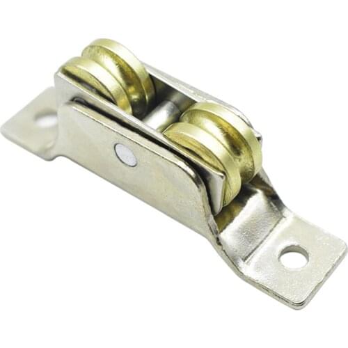 1 PC Door Roller Wheel Activities Two Wheeled Steel Doors Windows Pulley Push-Pullsliding door wheel