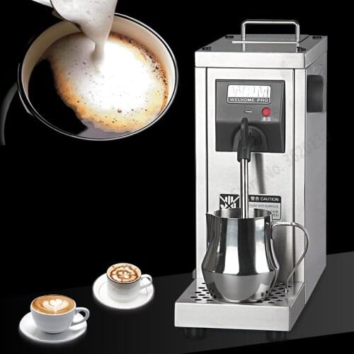 Commercial Electric Milk Frother 4Bar Pump Pressure Steam Foam Maker Cappuccino Fancy Espresso Coffee Milk Foamer WPM MS-130D