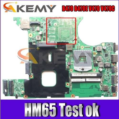 Akemy LA47 MB 10250-2 8.KZ01.021 For Lenovo B470 B470E V470 V470C Laptop Motherboard PGA989 HM65 100% Test Work