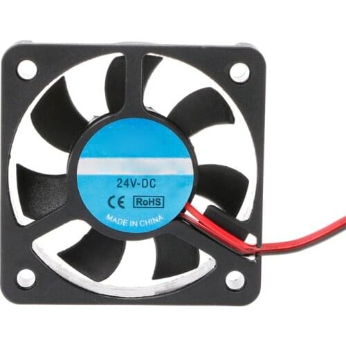 Mini 50mmx50mmx10mm DC 24V 2Pin Brushless Cooler 7-Blade Blower Cooling Fan 5010