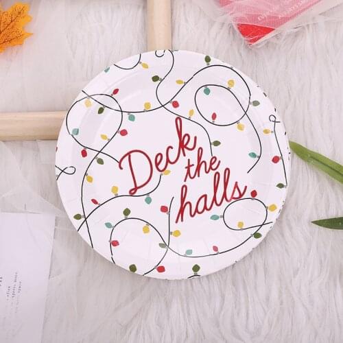 Birthday And Holiday Party Decoration Disposable Paper Tableware Set