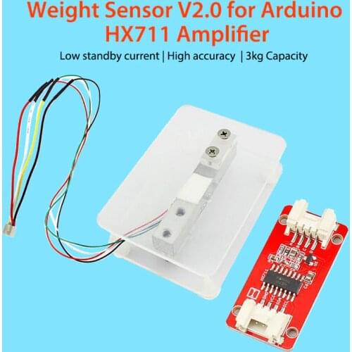 Elecrow New Updated Weight Sensor V2.0 Load Cell DIY Electronic Scales Weight for Arduino HX711 Amplifier Low Standby Current