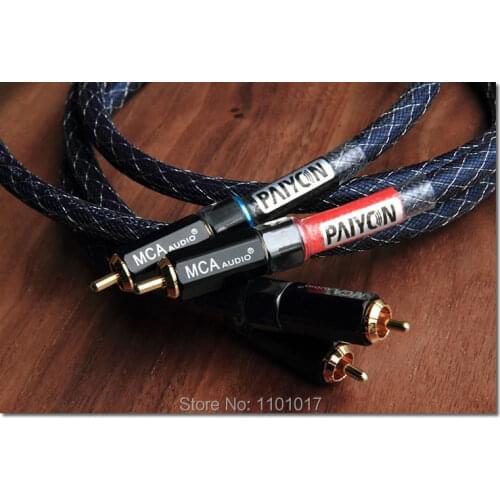 PAIYON P802 OCC MonoCrystal RCA Interconnect Cable HIFI EXQUIS Single-Crystal Copper US MCAmeet Wire